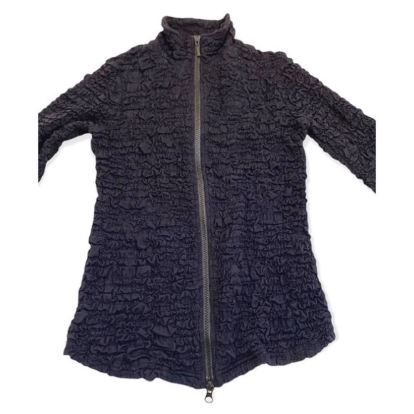 Sno Skins Black Textured 2 Way Zip Up Jacket, Size Small* (Please see below) - Picture 4 of 10